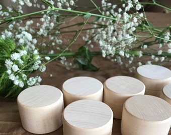 15 Wooden Round Boxes / Wedding Ring Case / Tiny Wood Box