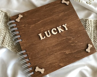 Personalisiertes Hunde Erinnerungsbuch - Haustier Fotoalbum - Geschenk für Freund