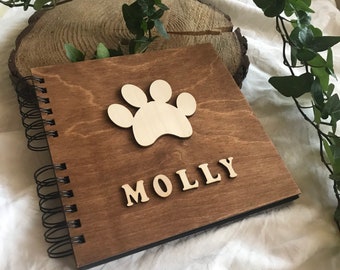 Dog Scrapbook Personalized, New Puppy Photo Album, Gift for Friend