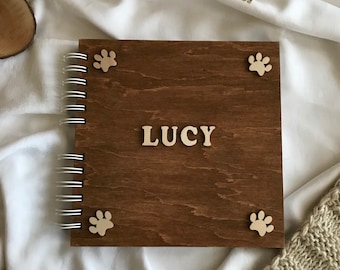 Personalisiertes Hundefotoalbum - Sammelalbum mit Namen - Hundeverlust Andenken Geschenk