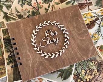 Our Story Scrapbook, Anniversary Gift, Love Diary, Couple Photo Album