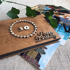 30e verjaardagscadeau, plakboek, verjaardagsfotoboek, cadeau voor vrouw, echtgenoot, vriend