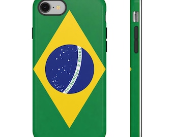 Brazil Flag Phone Case | Dual-Layer Protective, Glossy/Matte Finish