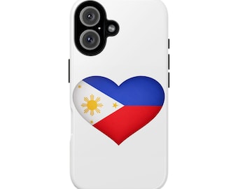 Philippine Flag Heart Phone Case | Dual-Layer Protective Cover