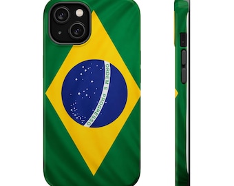 Brazil Flag Phone Case | Magnetic Impact-Resistant Case