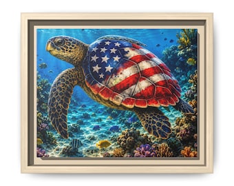 Matte Canvas, Framed (Multi-color)