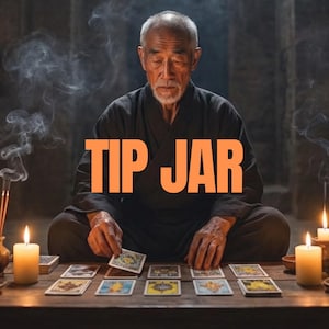 Słoik na napiwki dla tarocisty, wymiana energii, wspieranie mojej małej firmy