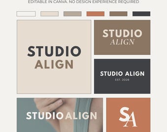 Neutrale brandingkit | Canva-merkidentiteit voor kleine bedrijven