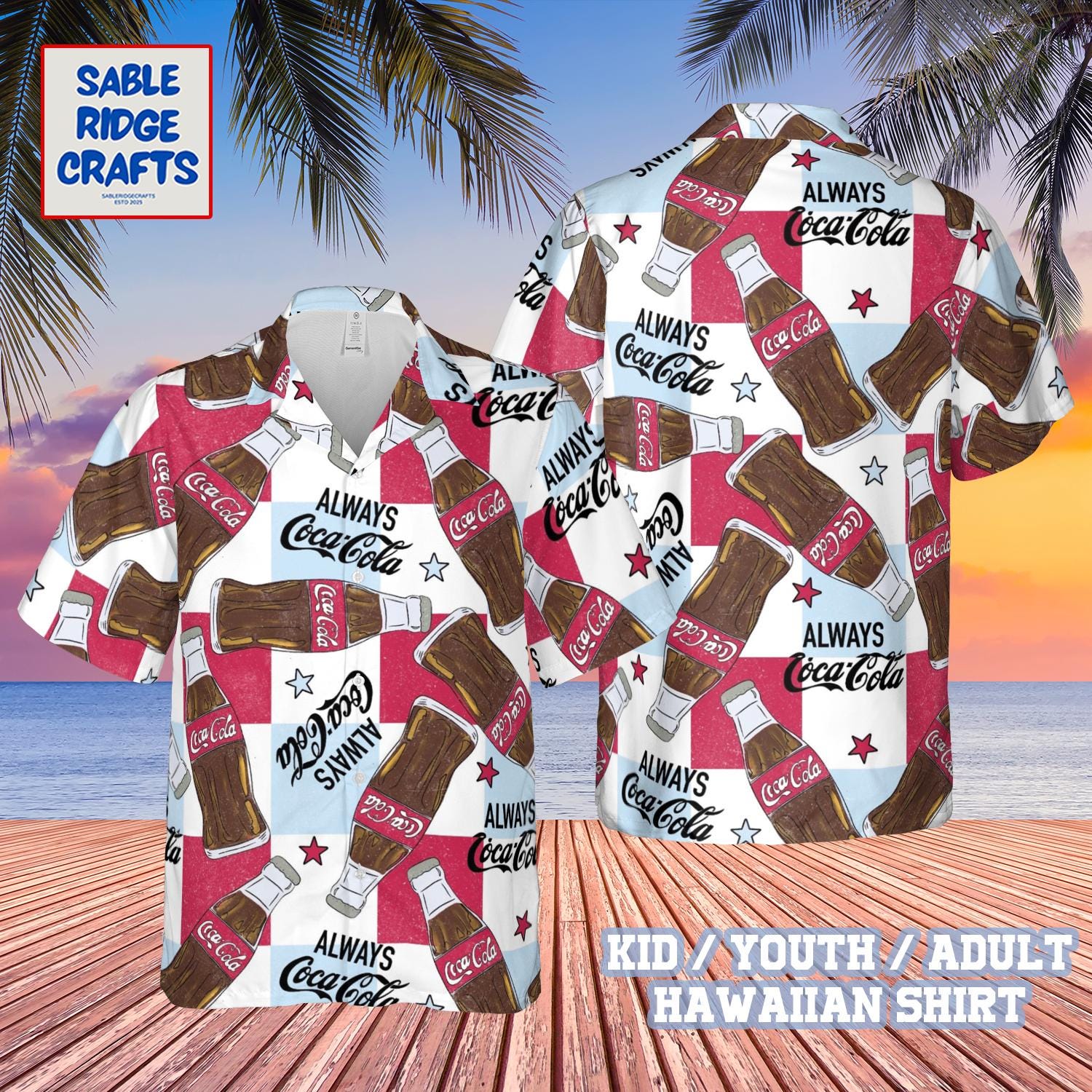 Discover Cola Hawaiian Shirt, Always Cola Vintage Soda Shirt, Retro Coke Bottle Beach Shirt, Summer Aloha Shirt