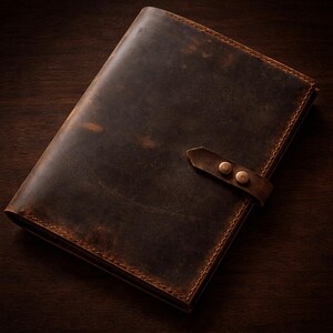 Leather Desk Organizer - Business Card Tray - Custom Logo Engraving