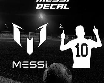 Messi -World Cup Fifa Decals - Car Sticker - Windshield, Bottles, Laptops , Soccer