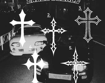 Cross Vinyl Decal – Faith Christian Sticker for Cars, Laptops