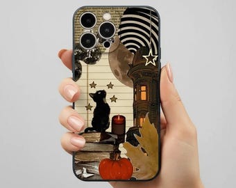 Cover per iPhone con gatto astratto: Cover artistica e protettiva per iPhone 14-16