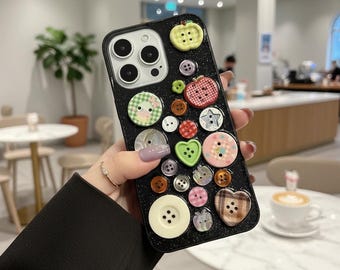 Cover trasparente con pulsante 3D per iPhone: Cover trasparente per iPhone serie 17-14