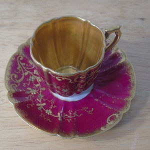 GDA Limoges Demitasse Cup And Saucer