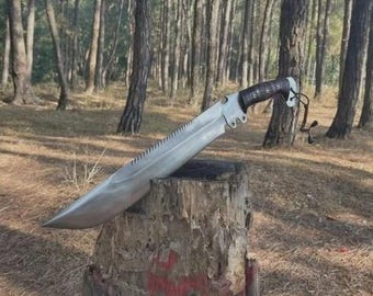 Handmade Machete Knife – High Carbon Steel Survival Blade for Camping & hunting