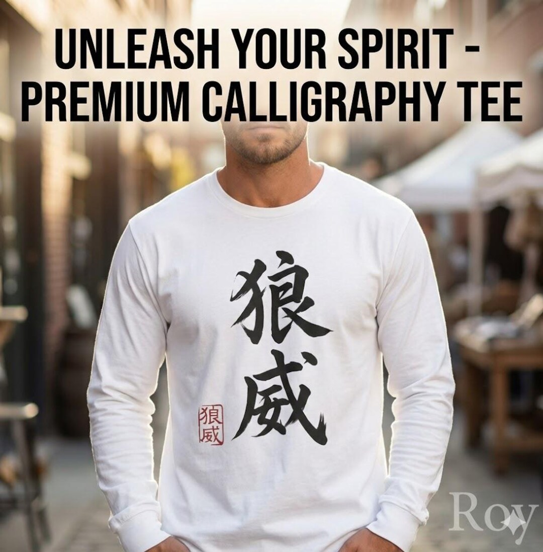 Your Name in Japanese Kanji T-shirt - Custom Calligraphy Shirt ...