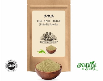 Bio-Okra-Pulver | Natürliches Bhindi Superfood | GMP-zertifizierte Produkte