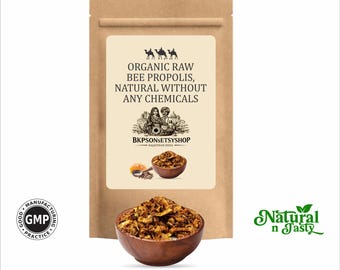 Organic Raw Bee Propolis | Natural Resin, Chemical-Free| GMP CERTIFIED PRODUCTs