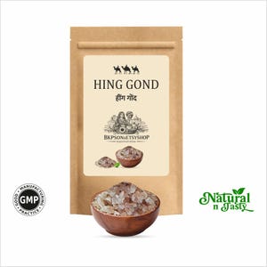 Hing Gond Natural Aromatic Edible Gum | Asafoetida Herbal Resin BKPSONSETSYSHOP