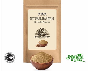 Natürliches Haritaki Chebula Pulver | Ayurvedische Kräuterergänzung (GMP zertifiziert)