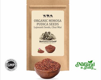 Bio Mimose Pudica Samen | Lajwanti, Chui Mui Sensible Pflanzensamen | GMP-zertifizierte Produkte