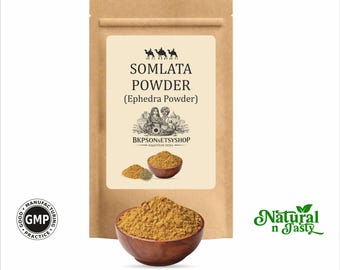 Somlata Pulver | Natürliches ayurvedisches Ephedra-Kraut (GMP-zertifiziert)