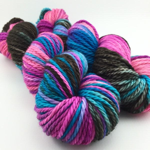 Hand Dyed Bulky Yarn | INSTOCK | Superwash Merino | UNICORN | Yarn Ink