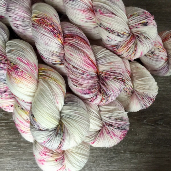 classic {sock} | FLAMINGO | ready to ship | hand dyed yarn | merino nylon