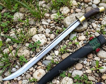 Handmade Medieval Single-Edge Sword Replica – European Style Cosplay Prop, Knight Display Collectible & Wall Decor