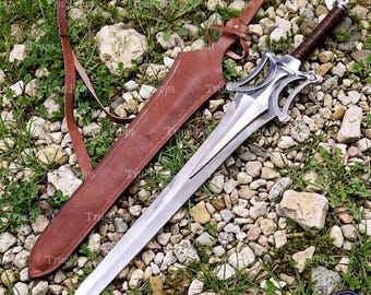He-Man Power Schwert Nachbildung: Handgefertigte Schaurequisite aus Stahl, für Fantasy und Cosplay