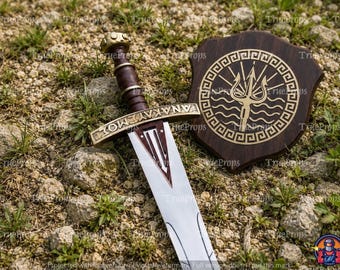 Riptide Sword – Percy Jackson Collector's Replica with Display Plaque