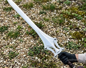 Fully Functional He-man Power sword | Handmade steel Sword with Leather Sheath