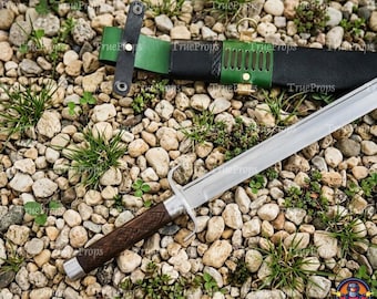 Handmade Medieval Falchion Sword – 36 Inch High Carbon Steel Display Sword (Scabbard Included)