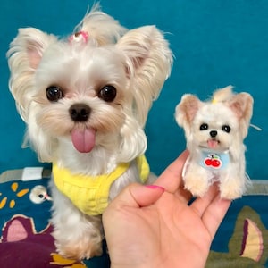 Portachiavi personalizzato per animali domestici con scovolino per pipe, ciondolo commemorativo personalizzato con ritratto di cane in feltro
