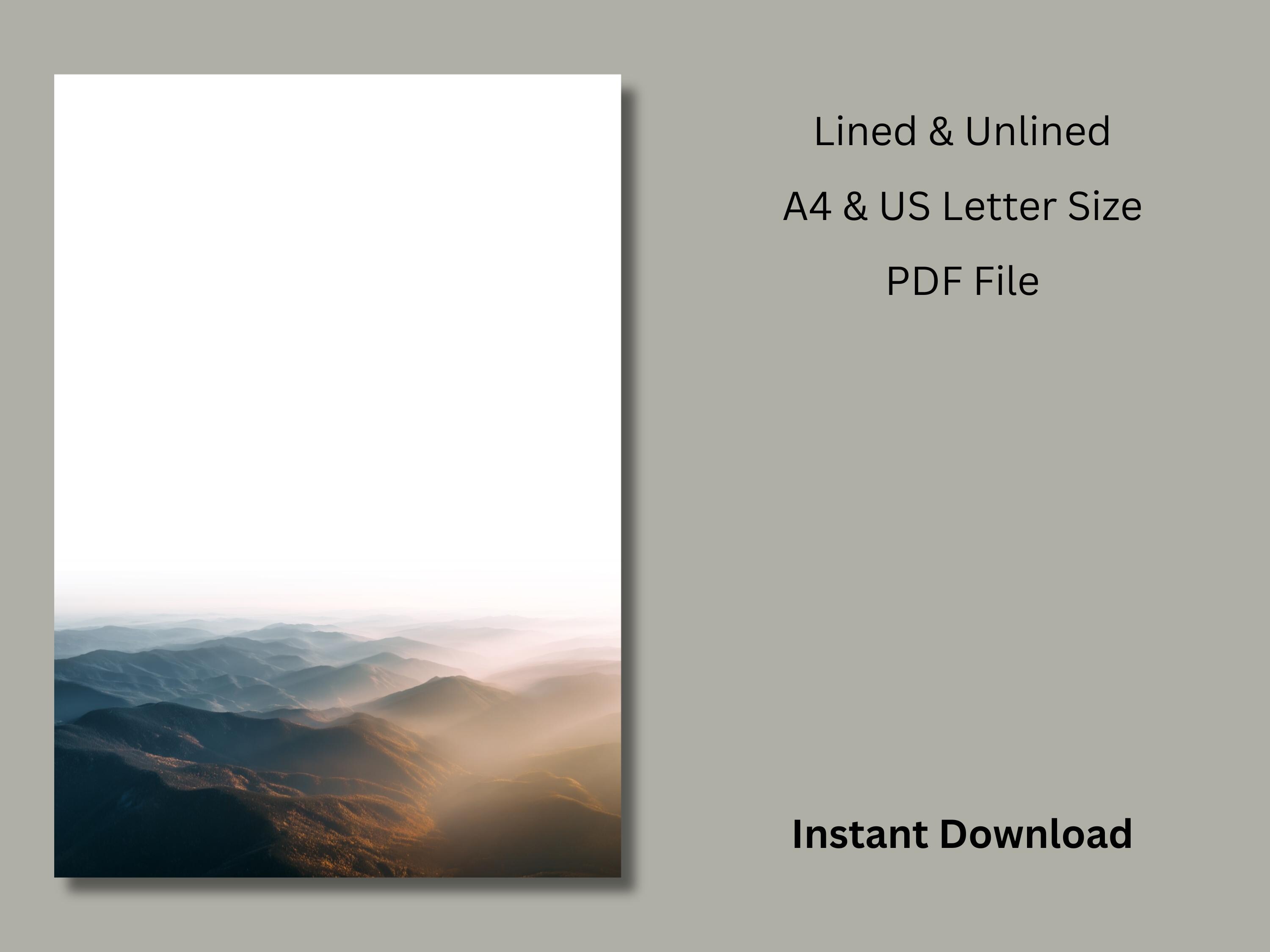JW Letter Writing Paper | A4 & US Letter | Instant Download | 5 Aerial ...