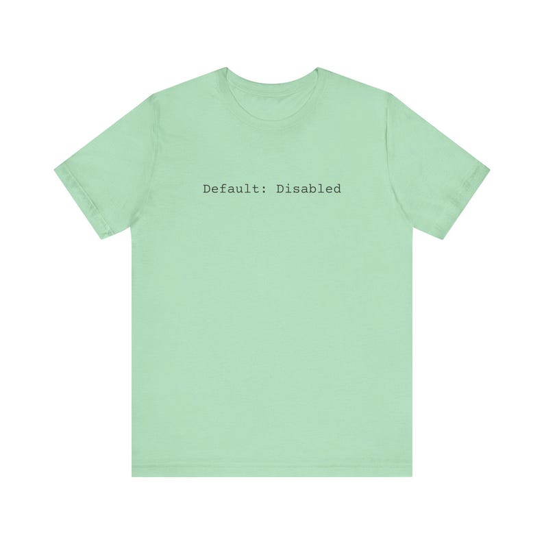 Default: Disabled - Code Tee | Programmer Tech T-Shirt image 7