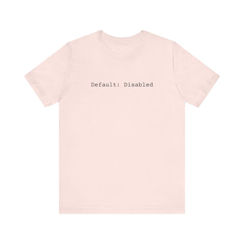 Default: Disabled - Code Tee | Programmer Tech T-Shirt image 4