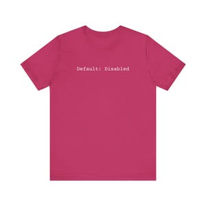 Default: Disabled - Code Tee | Programmer Tech T-Shirt image 10