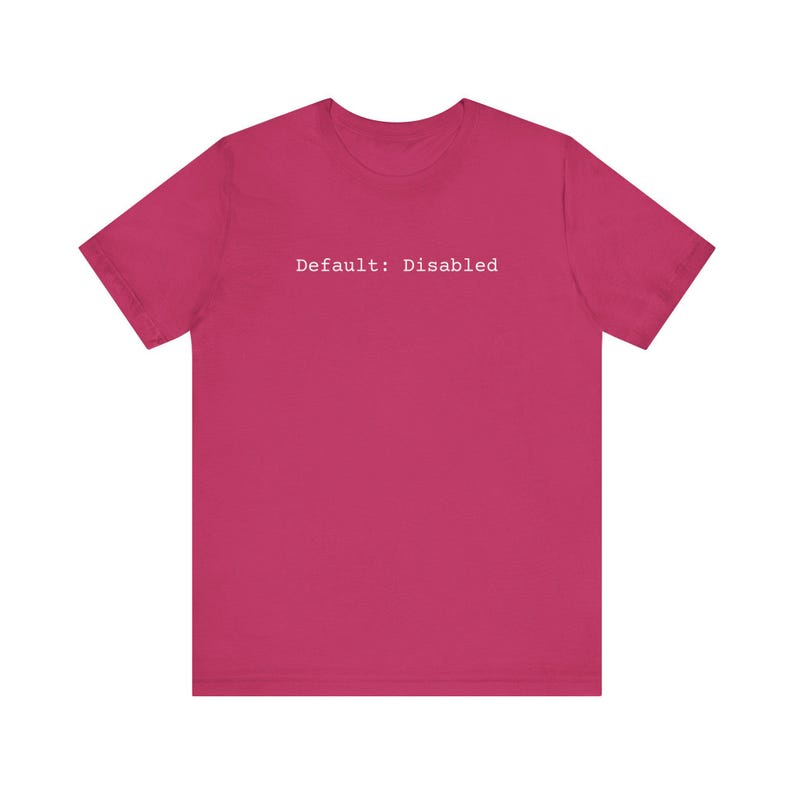 Default: Disabled - Code Tee | Programmer Tech T-Shirt image 10