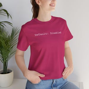 Default: Disabled - Code Tee | Programmer Tech T-Shirt image 12