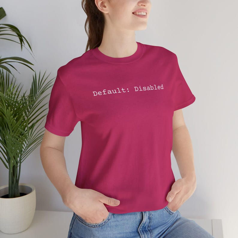 Default: Disabled - Code Tee | Programmer Tech T-Shirt image 12