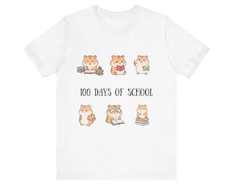 T-shirt hamster 100 jours d'école | Chemise de classe