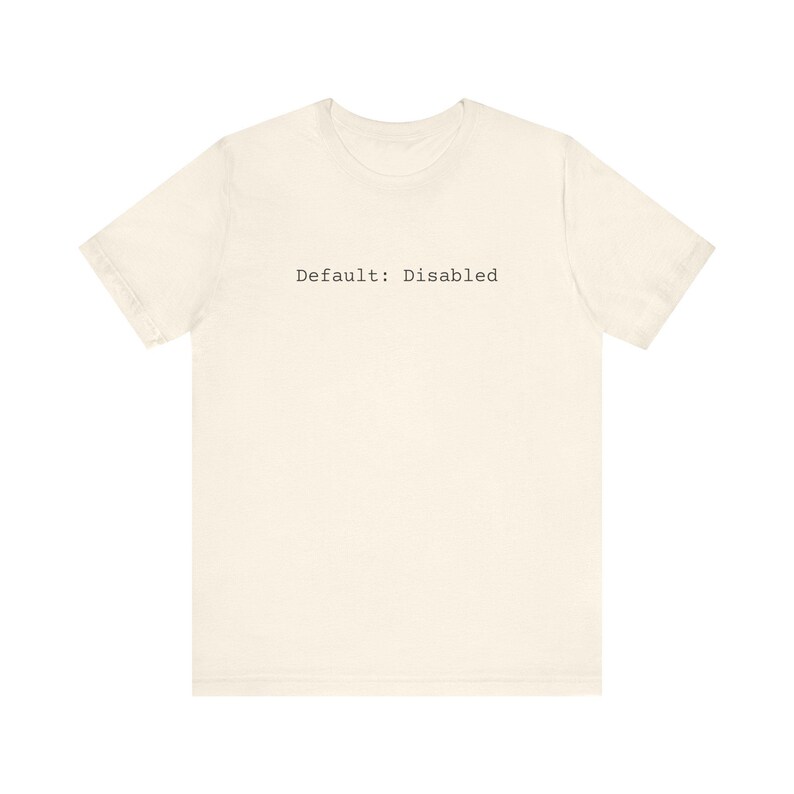 Default: Disabled - Code Tee | Programmer Tech T-Shirt image 6
