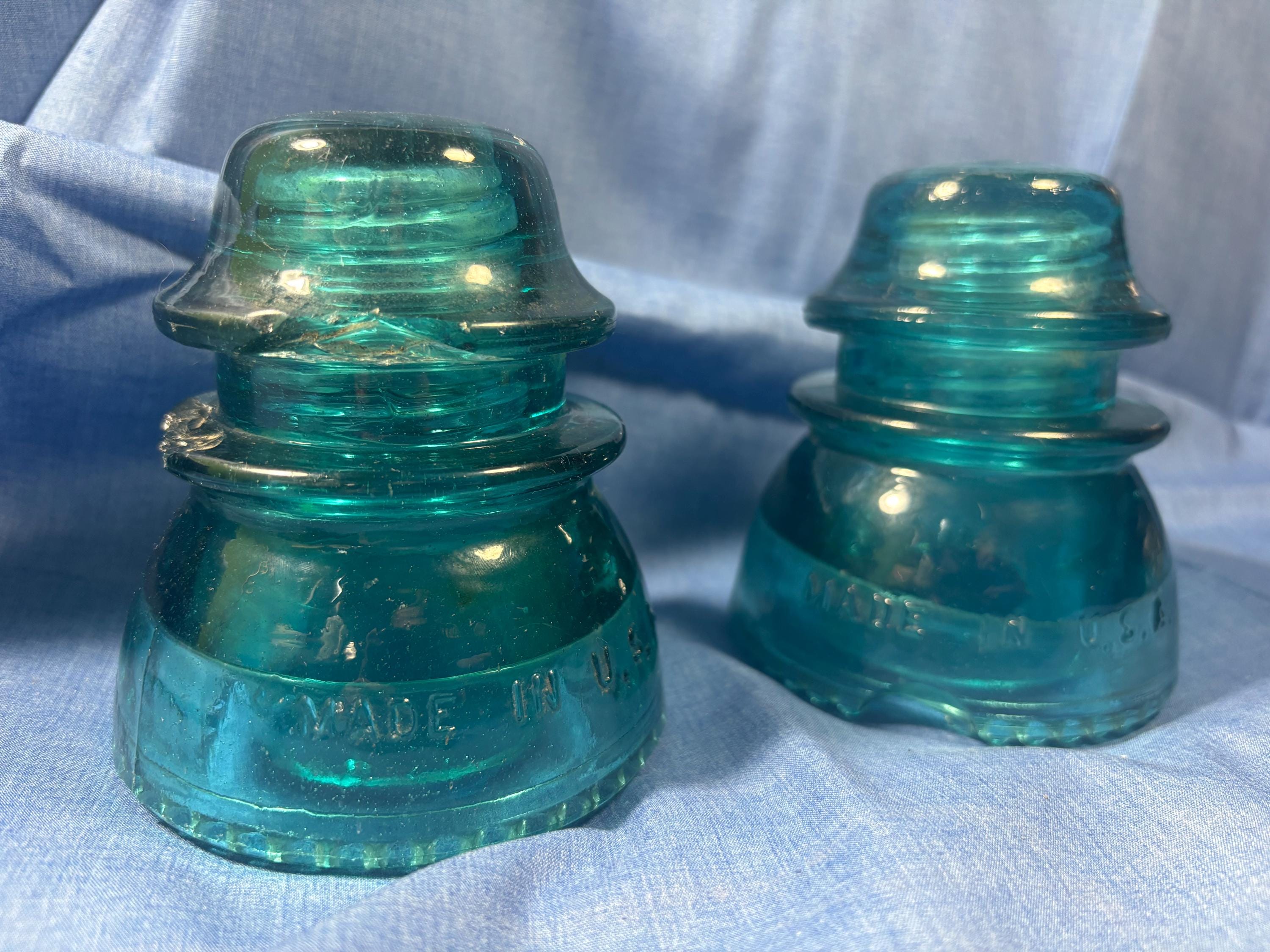 Hemingray 42 Blue Glass Insulator - Etsy