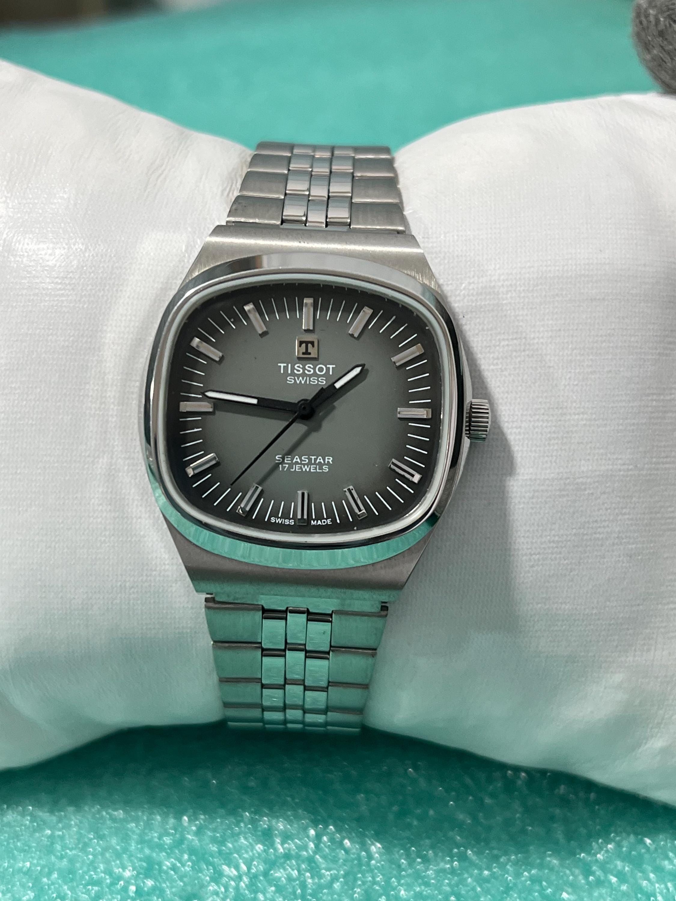 Vintage TISSOT SEASTAR ローマン文字盤 サントス 稼働 Buy Tissot 