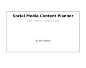 Social Media Content Planner PDF – TikTok, Instagram & YouTube Posting Template