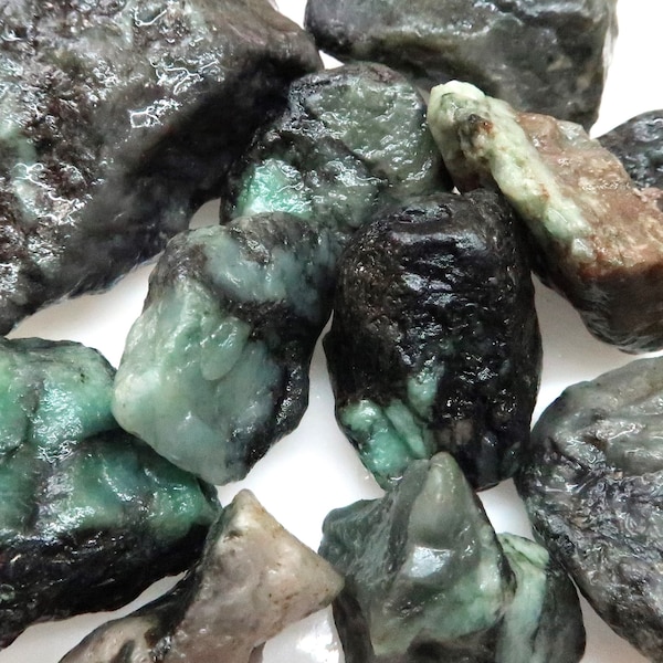 Premium Emerald Rough Rocks - You Choose the Lot Size - Large Stones- 100% Natural