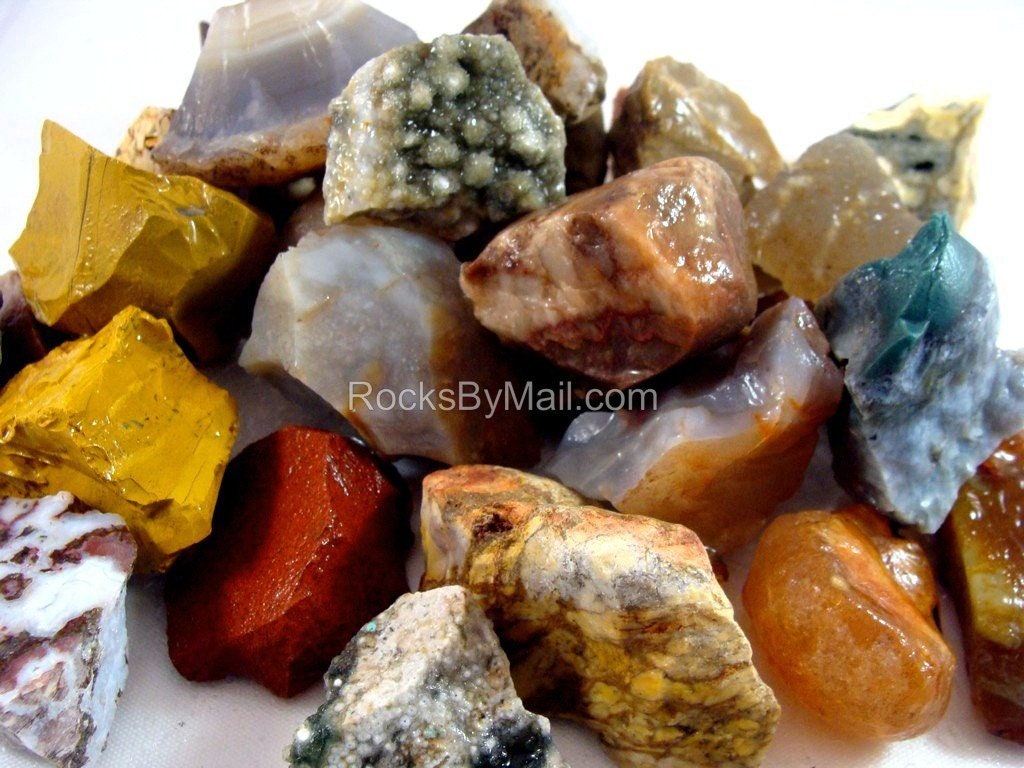 3 POUNDS of TUMBLING ROUGH Includes: Rocks for Tumbling Mixed Agate's,  Jasper's, and Other Very Nice Material Lapidary, Jewelry 