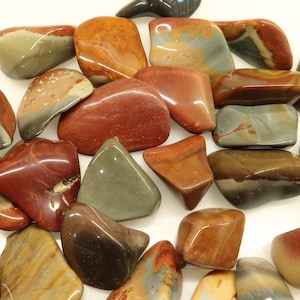 Desert Jasper Polished Crystals - Gorgeous Color - Glasslike Finish - Sold By Weight